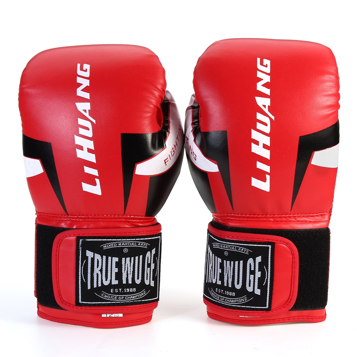 Fighter Synthetic Leather PU Basic Red/Black  Boxing Gloves 