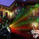 thumbnail image 1 of Proyector de luces láser navideñas, paisaje, estrella roja/verde, 1 of 9
