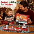 thumbnail image 6 of Dimoarch Christmas Toys for Kids 1 2 3 Year Old, Christmas Train Set for Toddlers, Electric Train Set with Steam, Light & Music, Gifts for Boy Girl, 6 of 8