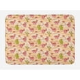 thumbnail image 1 of Alpaca Bath Mat, Chile Llamas in Ornamental Traditional Tribal Style Along Cactus Plants, Plush Bathroom Decor Mat with Non Slip Backing, 29.5" X 17.5", Peach and Multicolor, by Ambesonne, 1 of 2