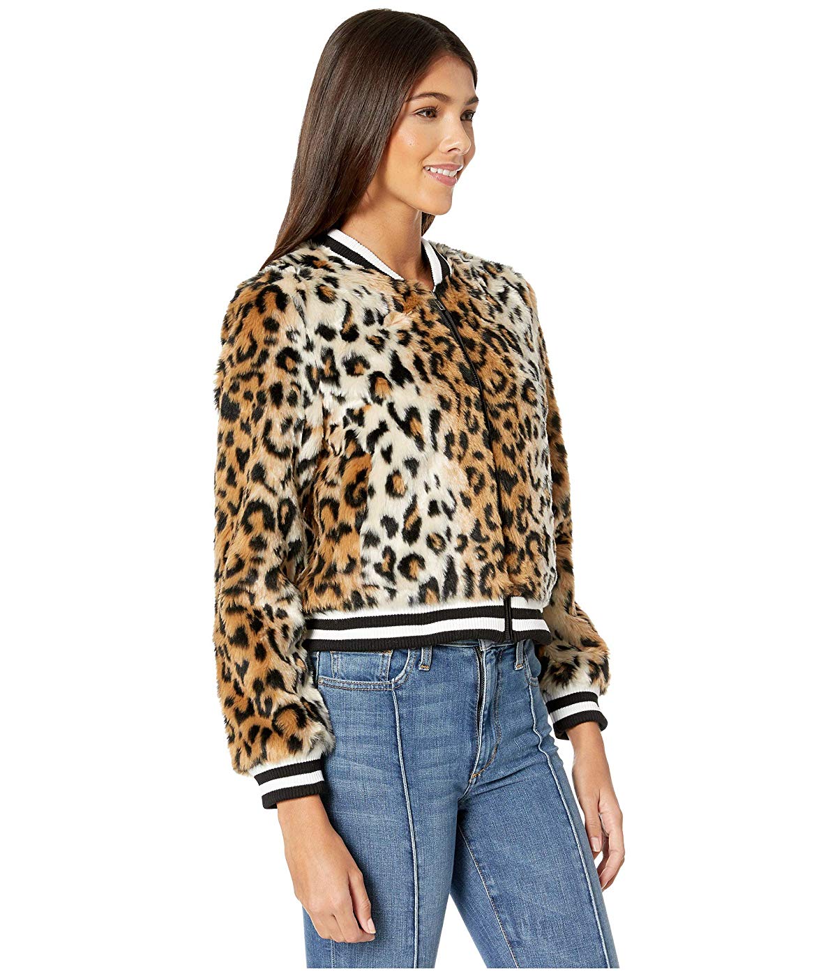 Bb dakota leopard bomber discount
