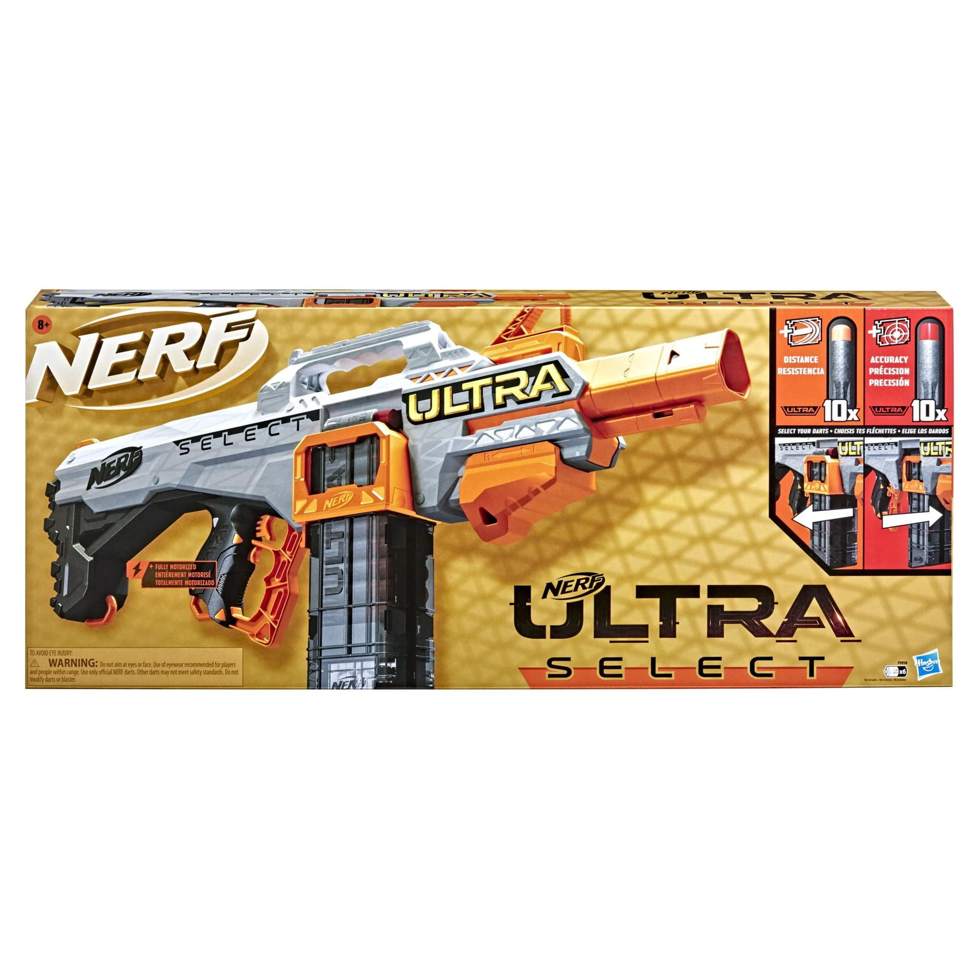 Nerf Ultra Select Fully Motorized Blaster, Fire 2 Ways, Includes Clips and  Darts, Compatible Only with Nerf Ultra Darts