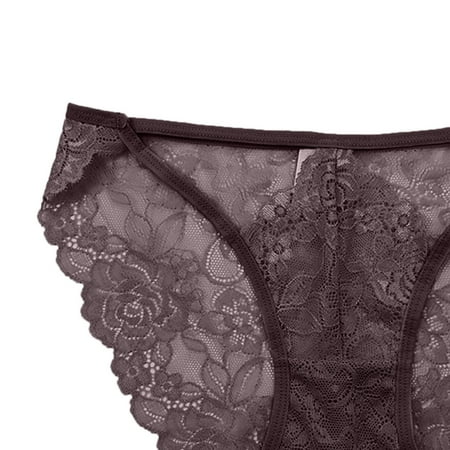 

Gubotare Briefs For Women Panties Lace Lace For Through Thong Women Waist Cotton Low Hollow Out Women s Panties D One Size