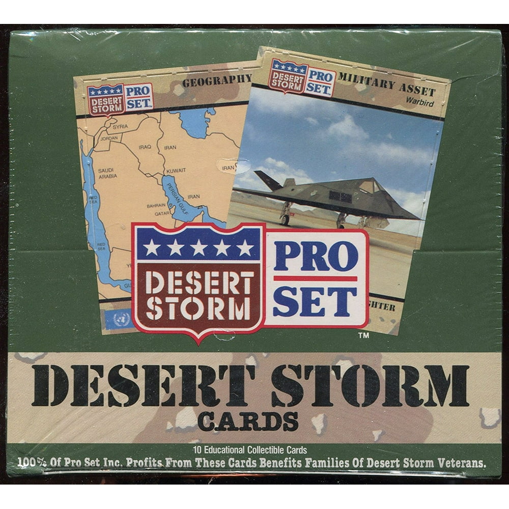 Desert Storm Trading Cards Box, By Pro Set