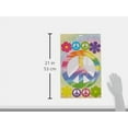 thumbnail image 2 of Beistle Retro 60's Wall Cutotus 42 Piece Smiley Face Peace Sign Flower Decorations, 2" - 11", Multicolored, 2 of 2