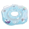 thumbnail image 2 of Anillo de natación para recién nacidos, anillo de natación inflable con delfines ajustable y seguro para recién nacidos y bebés, color azul, 2 of 14