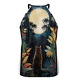 thumbnail image 4 of Cat Moon Jungle Women's Loose Round Neck Summer Sleeveless Vest, 4 of 6