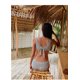 thumbnail image 3 of Cismea Una Pieza Traje de Baño para Mujer Sexy Cuello en V Profundo Traje de Baño Rojo Sólido（Negro / Blanco） Cismea bañador, 3 of 6