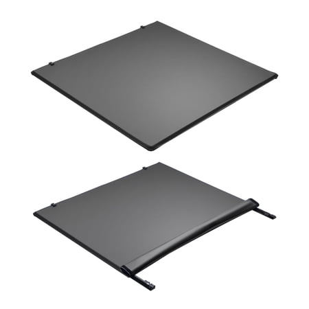 Soft Roll-Up Truck Bed Tonneau Cover Compatible with 2022-2025 Ford Maverick Styleside 4.5ft Bed Triple-Layer PVC Waterproof Cargo Protection Cover with Aluminum Support Bars No Drill Installation
