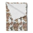 thumbnail image 2 of Vintage Soft Flannel Fleece Throw Blanket, Antique Victorian Garden Pattern with Romantic Roses Butterfly and Dragonflies, Cozy Plush for Indoor and Outdoor Use, 70" x 90", Multicolor, by Ambesonne, 2 of 5