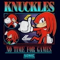 thumbnail image 2 of Men's Sonic the Hedgehog Knuckles No Time for Games Graphic T-Shirt, 2 of 5