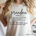 thumbnail image 2 of Grandma Definition T-Shirt, White, Natural, Navy and Black Funny Tee for Grandmothers, 2 of 10