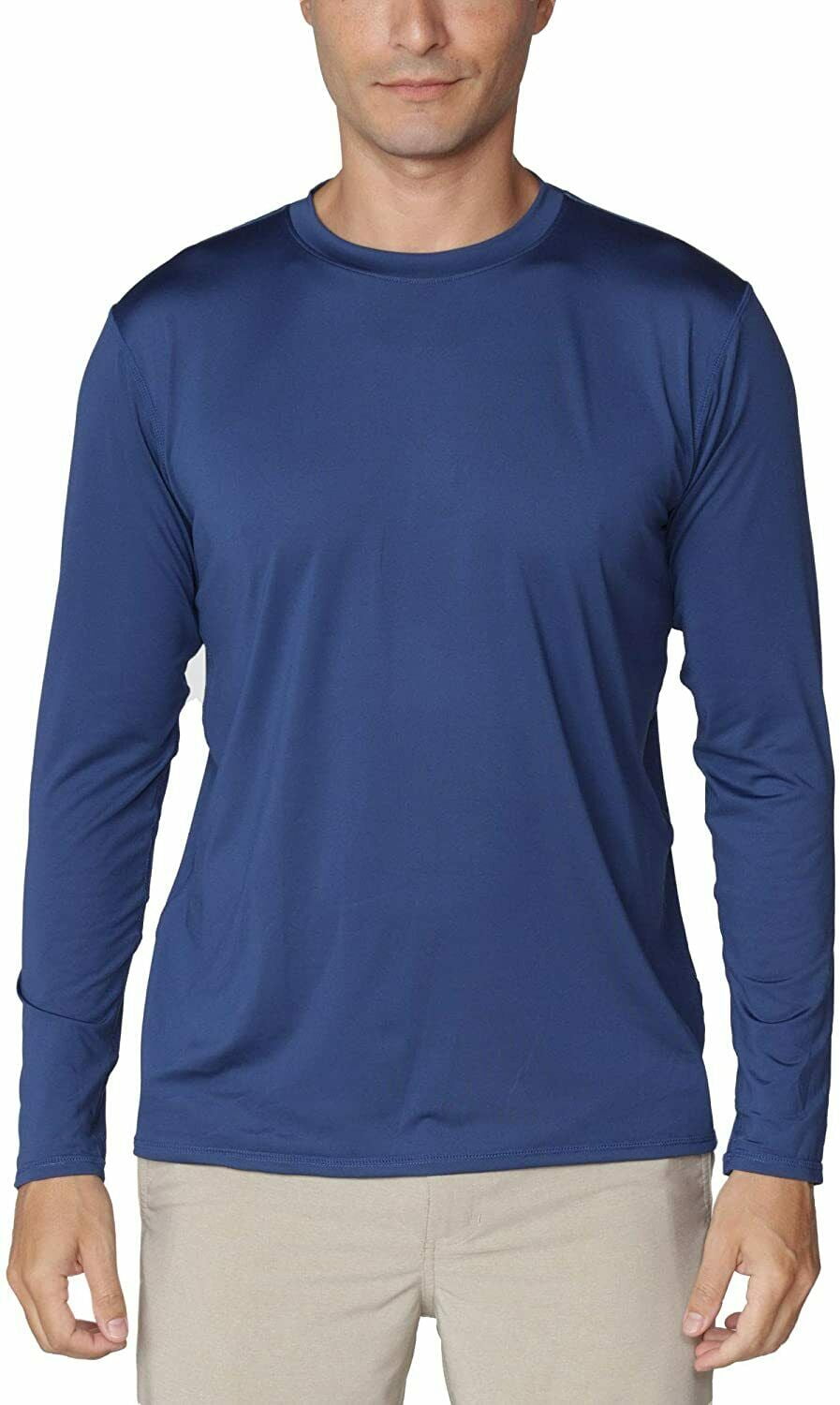 InGear DryFit swim shirts for men UV Sun Protective RashGuard Workout Shirt Marl 
