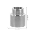 thumbnail image 2 of 6pcs Stainless Steel 1/2 Thread Reducer Coupling Extension Pipe Fitting Adapter, 2 of 7