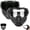 Black+Transparent, variant on Detachable Full Face Goggle Mask for Grass Cutting & Landscaping, Anti-Fog Impact Resistant Protective Face Shield, Dustproof Weed Eater Mask for Yard Work, Riding & Welding (Black)