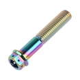 thumbnail image 4 of Wanyifa Titanium Flange Hex Head Bolt M10 20 25 30 35 40 45 50 55 60 65 70 75 80 85 90mm Screws,M10x55mm Pitch 1.25mm,Rainbow,4 Pcs, 4 of 6