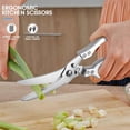 thumbnail image 2 of YOPTOP 2Pcs Stainless Steel Kitchen Tools,Kitchen Scissors,Herb Scissors,Multi-Blade Stainless Steel Herb Cutting Shears,Silver, 2 of 6