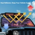 thumbnail image 5 of Uorisanigo Windshield Sunshade, Sun Visor for UV Rays & Heat Protection, Palm Trees Sunset Purple Windshield Sunshade for Wrangler TJ JK JL1997-2024, Accessories for Jeep Wrangler, 5 of 7