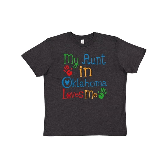 Inktastic My Aunt in Oklahoma Loves Me Youth T-Shirt