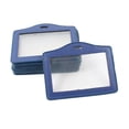 thumbnail image 1 of Office   Name Badge ID Credit Card Horizontal Holder Blue Clear 10pcs, 1 of 5