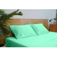 thumbnail image 4 of Mezzati Brushed Microfiber Bed Sheet Set - Ultra Soft and Lightweight for Ultimate Sleep Comfort, Wrinkle Free and Color Fade Resistant, 3pc Carnival Aqua Twin, 4 of 5