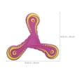 thumbnail image 2 of COMPUKAS Returning Disc Toy EVA Soft Boomerang Pink 1Set Backyard Throwing Games Equipment, 2 of 6