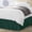 Emerald, variant on Utopia Bedding Twin Elastic Bed Ruffle - Easy Wrap Around Ruffle - Microfiber Bed Skirt with Adjustable Buckle & Elastic Belt 16 Inch Tailored Drop - Hotel Quality Bedskirt, Fade Resistant White