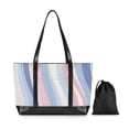 thumbnail image 7 of FORMRS Canvas Laptop Tote Bag for Women with 15.6" Computer Compartments Shoulder Handbag, Abstract Pink, 7 of 7