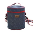 thumbnail image 1 of Bolsa de almuerzo redonda térmica Película de aluminio Tarro térmico de alimentos Bolsa de contenedor de almacenamiento de alimentos redonda Bolsa de hombro Advancent JJ18103-01, 1 of 5