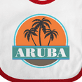 thumbnail image 4 of Inktastic Aruba Vacation Sunset Boys or Girls Baby Bib, 4 of 4