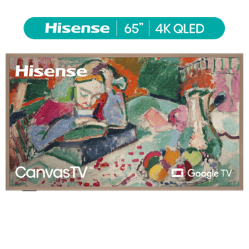 Hisense 65-Inch Class S7N CanvasTV™ Series 4K UHD Google Smart TV (65S7N, 2024 Model) - QLED, Art Mode, Anti-Glare Panel, Hi-Matte Display, UltraSlim Wall Mount & Frame included, Native 144Hz