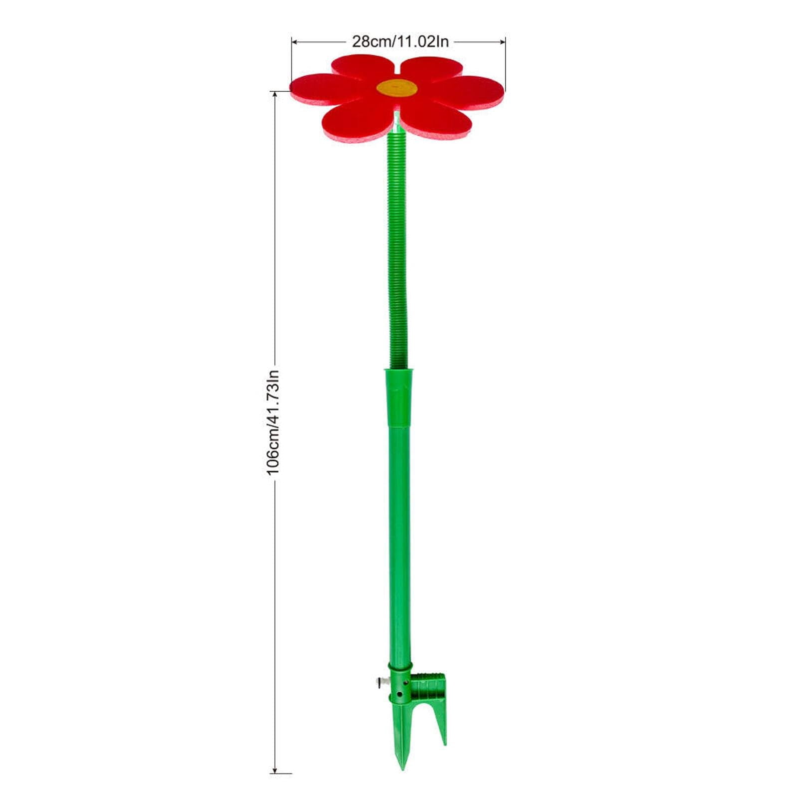 Flower Sprinkler for Lawn & Garden – Rotating Sprinkler for Yard Watering(Red)