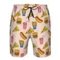 thumbnail image 3 of Fotbe Hamburger Pizza Trajes de Baño Estampados para Hombre, Shorts de Verano de Secado Rápido, Ropa de Playa, Bañadores-X-Large, 3 of 6