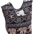 thumbnail image 5 of Lohol Women Shoulder Handbags Fashion canvas Hippie Crossbody Bags Bohemian Animal Prints Hobo Bags(Black Elephant), 5 of 10