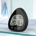 thumbnail image 4 of Reloj digital mayimx de baño IP25 Termómetro impermeable negro, 4 of 7
