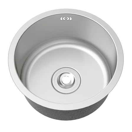 Baoblaze Undermount Kitchen Sinks Fast Drainage Small Island Counters Sink Single Bowl