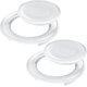 thumbnail image 1 of 2 Pack 2 Inch Umbrella Rings And Standard Size Cap White Translucent (2 Set), 1 of 5