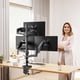 thumbnail image 2 of Soporte para Monitor Triple MOUNT PRO Negro Ajustable con Resorte de Gas, 2 of 9