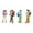 4pcs, variant on LeeQinersw 1:64 Miniature Figures Miniature People Figurines Hiking Collectibles Decorative 3pcs