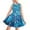 Blue Butterfly, variant on FOR U DESIGNS Panda Moon Girls Tank Top Dress Knee Length Sundress Aesthetic Sleeveless Princess Dresses for Kids Teens Novelty Holiday Party Skater Swing Dress Size 7-8