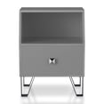 thumbnail image 2 of Furniture of America Clement Contemporary 1-Drawer End Table, Gray, 2 of 6