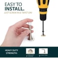 thumbnail image 5 of Mega Handles 3.35" Spring Door Stopper with Rustproof Heavy Duty Iron, Screw & Rubber Tip | Safe for Kids, Easy to Install, Flexible Design, 5 of 8