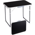 thumbnail image 1 of QueipA 2.3ft Portable Folding Camping Table, Outdoor Waterproof Picnic Table, Aluminum Lightweight Suitcase Foldable Table for Picnic BBQ Beach Dining, 1 of 16