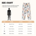 thumbnail image 2 of Salouo Lilies Flowers Print Women's Pajama Pants Casual Loose Sweatpants PJs Flowy Pants Drawstring Palazzo for Women Wide Leg Pants Lounge Pajama -Medium, 2 of 8