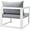 White Gray, variant on Modway Fortuna Outdoor Patio Armchair in Brown White