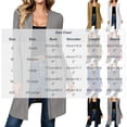 thumbnail image 7 of Plebaso Womens Long Cardigan Casual Open Front Long Sleeve Loose Lightweight Jacket Outwear with Pockets, 7 of 7