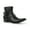 Black, variant on Ferro Aldo Reyes MFA606332 Mens Memory Foam Casual High Western Buckle Strap Ankle Dress Boots, in Charcoal, Men's Size 6.5