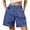 Blue, variant on Shorts for Women Trendy,Women Bermuda Shorts Knee Length Quick Dry Hiking Shorts with Pockets Summer Elastic Waist Drawstring Beach Short