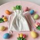 thumbnail image 1 of Bolsa De Almacenamiento De Poliéster Bolsa de regalo de conejito de Pascua verde con cordón, suministros para fiestas, dulces y decoraciones. Rkxzt, 1 of 7