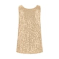 thumbnail image 5 of Toddler Kids Girls Tank Tops Casual Glitter Tank Top For Sparkling Sequin Sleeveless Tee Lightweight School Top Fit Casual Loose Tops 14-15 Years, 5 of 6